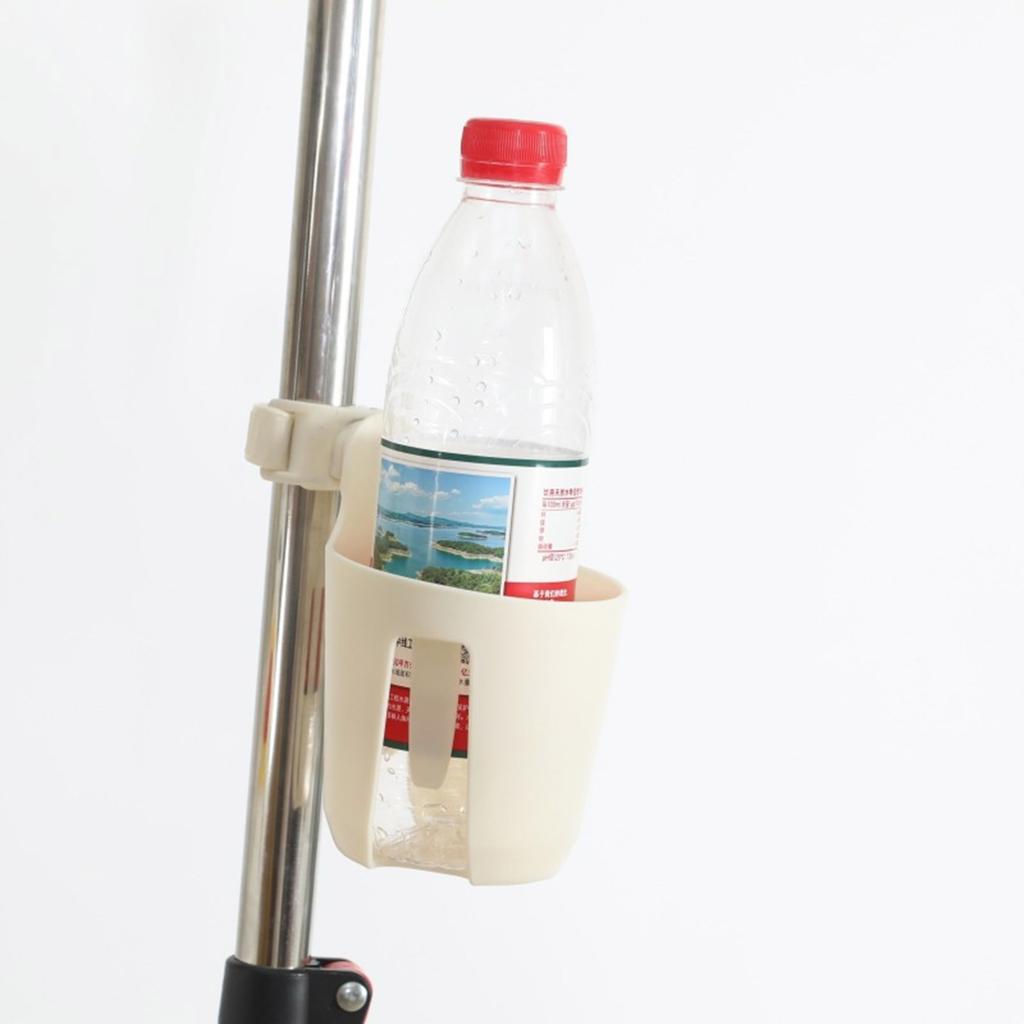 Space Saving Strollers Bottle Holder with Silicone Grip Compatibility with Pushchairs Reusable PP Water Cup Stand
