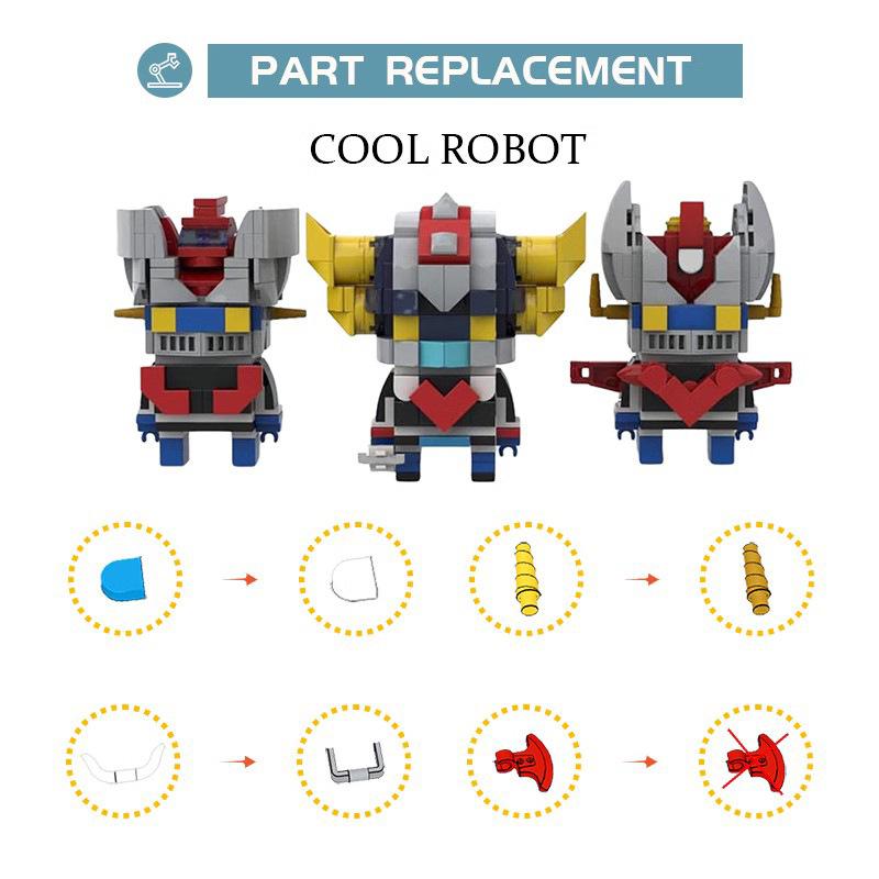 Compatible with Building Block Set To Build Puzzle Demon Z Robot Small Particle Toy Demon Series for Boys