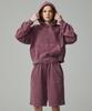 PIGMENT Authentic Embroidered Crop Hoodie Wine