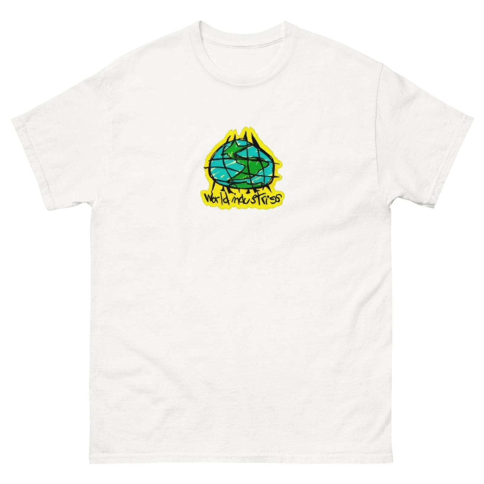 2026 World Industries OG 1990s Logo T Shirt Skateboarding Tee Graphic T-Shirt High-end Luxury Unisex Style Both of Men and Women S разноцветный
