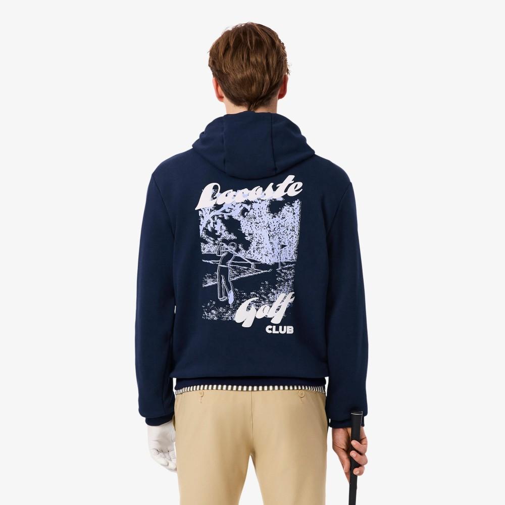 [lacoste] Men's Golf Graphic Hooded Sweatshirt SH4824-55N166