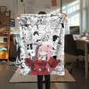 1PC DARLING In the FRANXX Zero Two Print Flannel Blanket, High Quality All Seasons, Home Decor, Warmth and Comfort, Perfect for Christmas Gifts