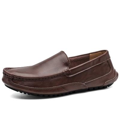Fashion Luxury New Men's Casual Shoes Fashion Comfortable Men's Shoes High Quality Leather Men Driving Shoes Handmade Flat Shoes Size 48