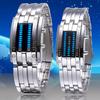 Wristwatch with Strap Date Digital Tungsten Steel Fashion Luminous Watch for Couple