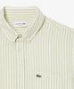 LACOSTE Men'S Linen Striped Short Sleeve Shirt Ch8061-56G 374