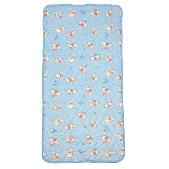 MORIPiLO Disney Cooling Mattress Pad Single (Winnie Pooh Honey Summer Cool Sheet) Blue 100x200cm Goods Bed Futon Adult Cute Soft Character Morishita