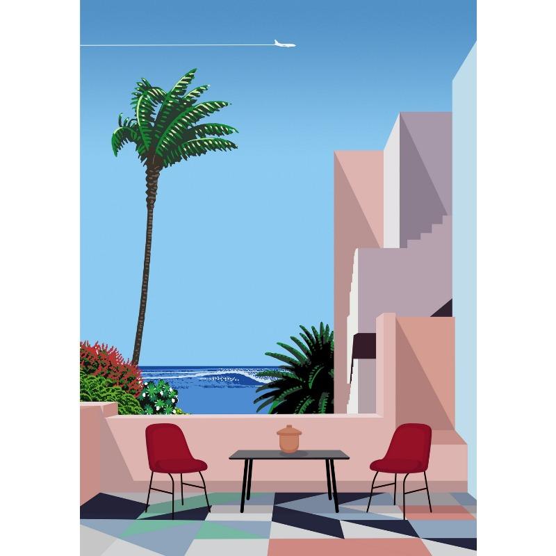 

Постер с городским пейзажем, Ретро настенное искусство, Холст, Винтажная иллюстрация, Фотографии в стиле сити-поп, Минималистичные принты 80-х, Домашний декор 21cm×30cm NoFrame