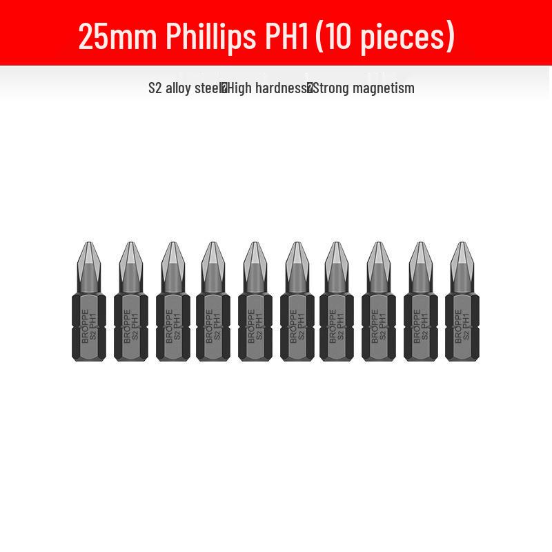 Compact Electric Screwdriver Bit Set: Phillips, Slotted, Torx, Hex, Strong Magnetic Power Drill, S2 Magnetic Bits.