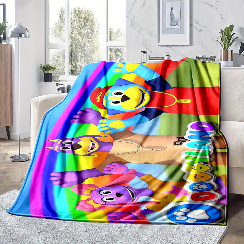 Doggyland Theme Printed Blanket - Perfect for Couch, Bed, Travel & Outdoor Use | Machine Washable, Cozy & Durable.