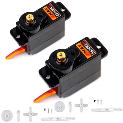 ICQUANZX 2 Adet ES08MA II 12g Mini Metal Dişli Analog Servo Darbeye Dayanıklı Stabilite ile RC Modelleri İçin