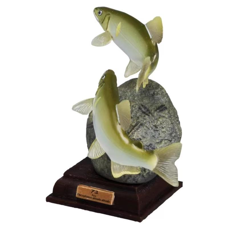

Japanese Fish Supplement Special Edition Gashapon Toys Sweetfish Sculpins Zacco Platypus Action Figure Model Ornaments Toys 7cm