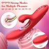 Rabbit-Vibrator, 3-in-1, Flattervibratoren, Stimulation der Klitoris und der Brustwarze, Sexspielzeug für Erwachsene, Dildo-Vibrator, Sexspielzeug für Frauen