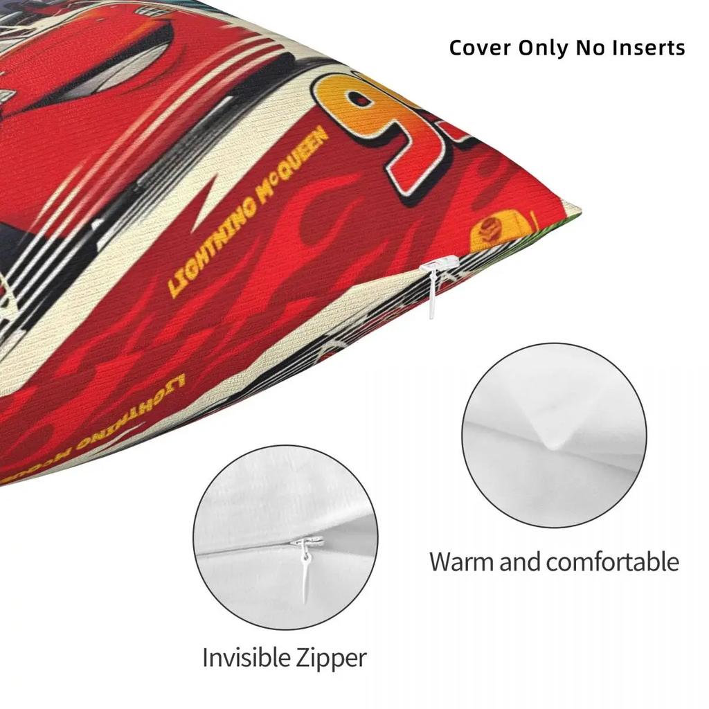 Cars Lightning McQueen 95 Pillowcase Polyester Cushion Cover Piston Cup Throw Pillow Case Cover Bed Drop Shipping 18"