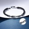 Romantic Mobius Ring Charm Bracelets for Couples - Luxury Silver Color Forever Love Rope Bracelet Set with Fine Spiral Texture