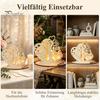 Unique Wedding Sign-in Decor Wooden Couple Ornaments with LED Lights, Romantic Statue Heart Atmosphere Lamp Design, Warm Glow Tabletop Night Light for