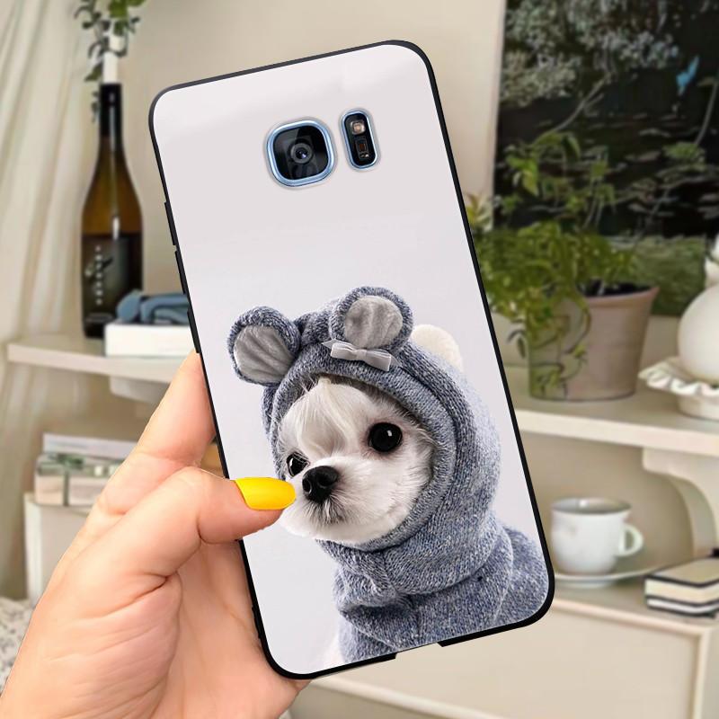 For Samsung Galaxy S7 edge Case Cover Cute Letters Soft Silicone Coque Phone Case For Samsung s 7 S7 edge S7edge G930 G935 cases
