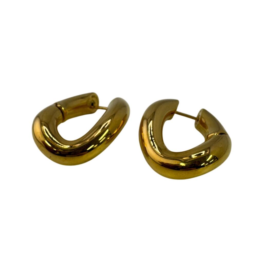 BALENCIAGA Gold Plated hoop Pierce gold Gold Plated Used