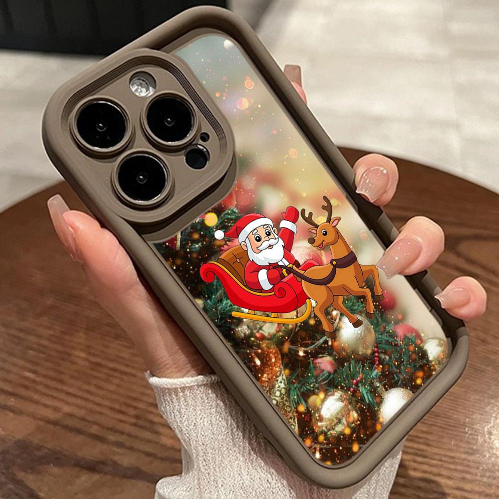 Měkké pouzdro Sky Eye Ladder pro Samsung A06 A15 A25 A35 A55 A14 A24 S23 S24 FE Všechny modely Samsung Pouzdra na telefon NY41 Vánoční stromeček Santa Claus