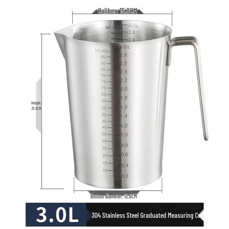 Yicang 304 Stainless Steel Measuring Cup with Lid