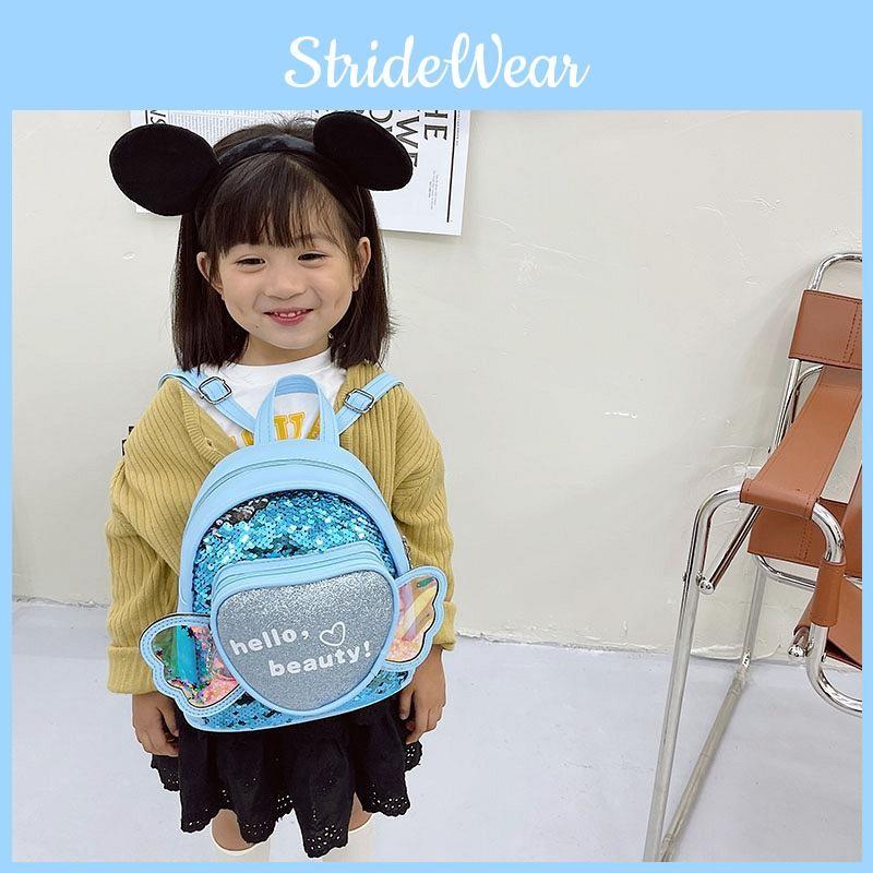 Backpack Love Cartoon Animal Kids Pu Book Bag With Fabric Impactresistant