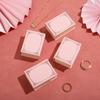 Flip Lid Book Shape Ring Box Stud Earrings Jewelry Display Case Engagement Ring Box  Gift Box