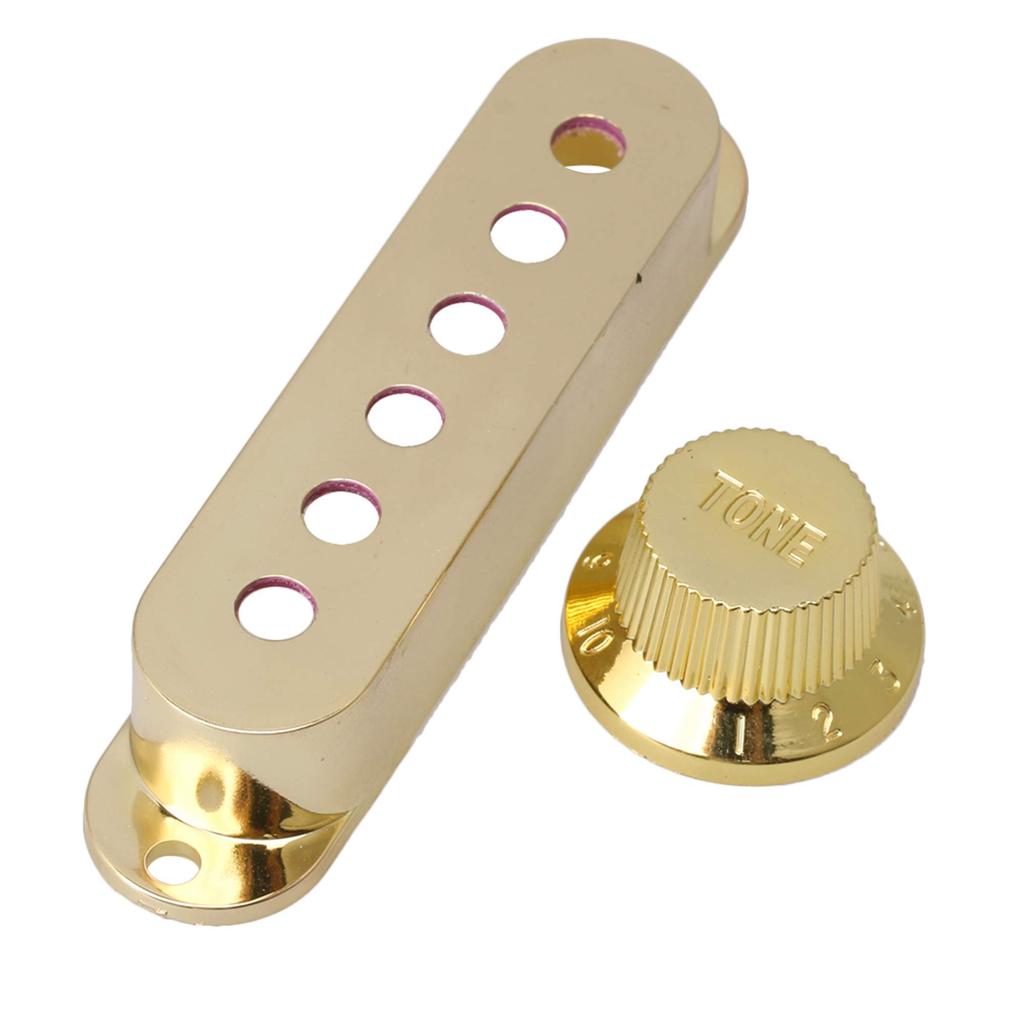 Pickup Cover Knob Easy Hard Gold & 1V2T, Installation, Plastic, 26x16x13mm, 48/50/52mm,