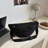 Casual messenger bag new simple and versatile sports breast bag large capacity student small satchel casual fanny pack