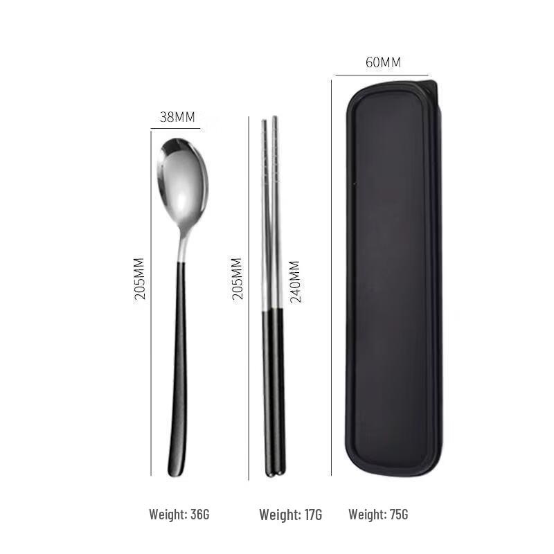 ZISIZ 304 Stainless Steel Portable Cutlery Set