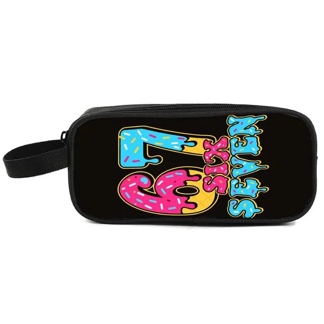 Colorful Number 67 Double Layered Fabric Pencil Case Handheld Design for Boys/Girls-Best Gift 3D Cartoon School Use Children