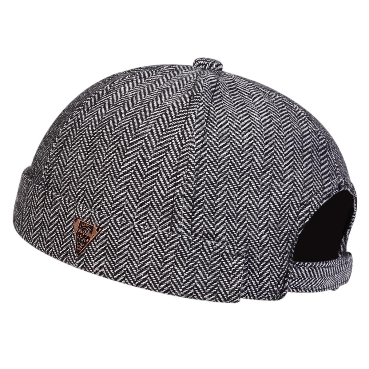 

Unisex FASHION DENIM Letter Label Herringbone Landlord Caps Spring and Autumn Melon Skin Hats Literary Hip Hop Hat Painter Cap серый