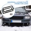 License Plate Frame Black Car License Plate Frame Holder Carbon Fiber Car License Plate Frame Label Car Accessories