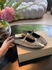 Grape mother silver single shoes wrinkled temperament square head half tray women's shoes soft sole not tired feet 2025 autumn new shoes