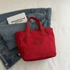 Canvas Women's Bag Simple Letter Printed Handbag Large Capacity Tote Bag Canvas Shoulder Bag Bento Bag