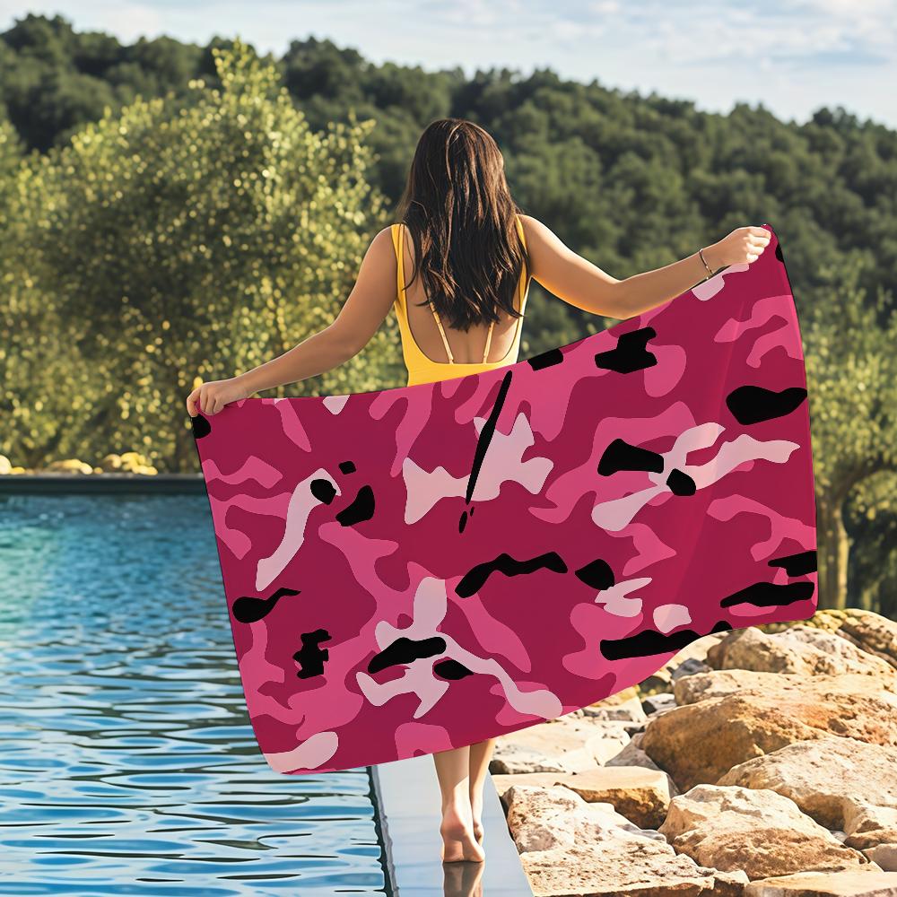 Camo Credit Decorative Towel Quick Drying Beach Towels Are Suitable For Swimming Pools Camping Yoga And The Gym