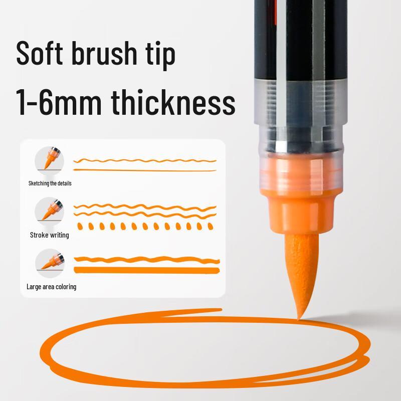 Touchcolor Direct Liquid Soft-Tip Acrylic Markers for Kids