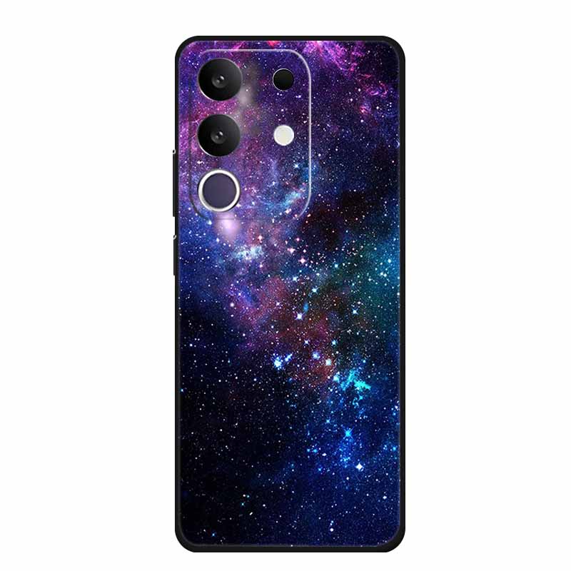 Phone Case For Vivo T4x 5G Y300T 2025 Case 6.72" Black Silicone TPU Soft Back Cover For Vivo Y29 4G Cases Y 29 Coque Funda Para