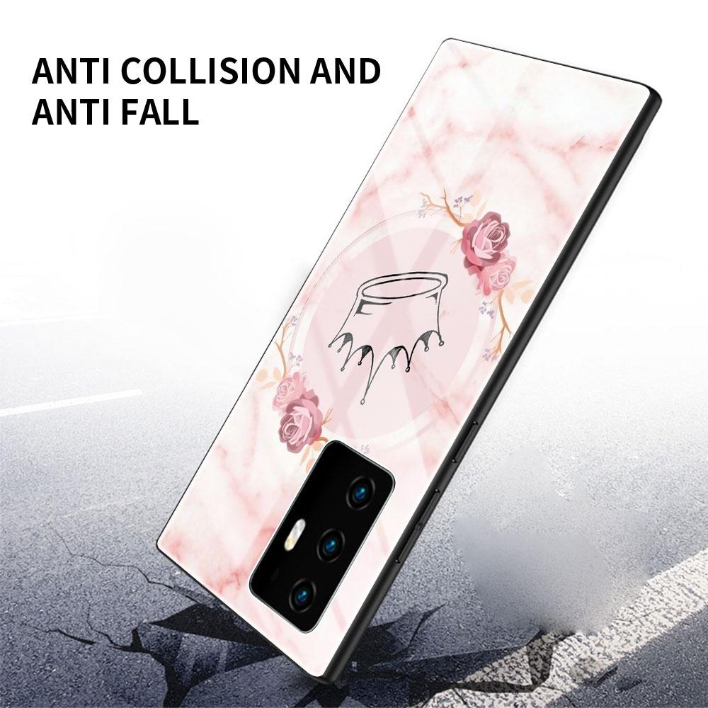Handyhülle für Samsung Galaxy S20 FE S21 S10 S9 S8 Note 20 Ultra 10 Plus 9 Gehärtetes Glas Cover Capa Rose Rosa Prinzessin Königin