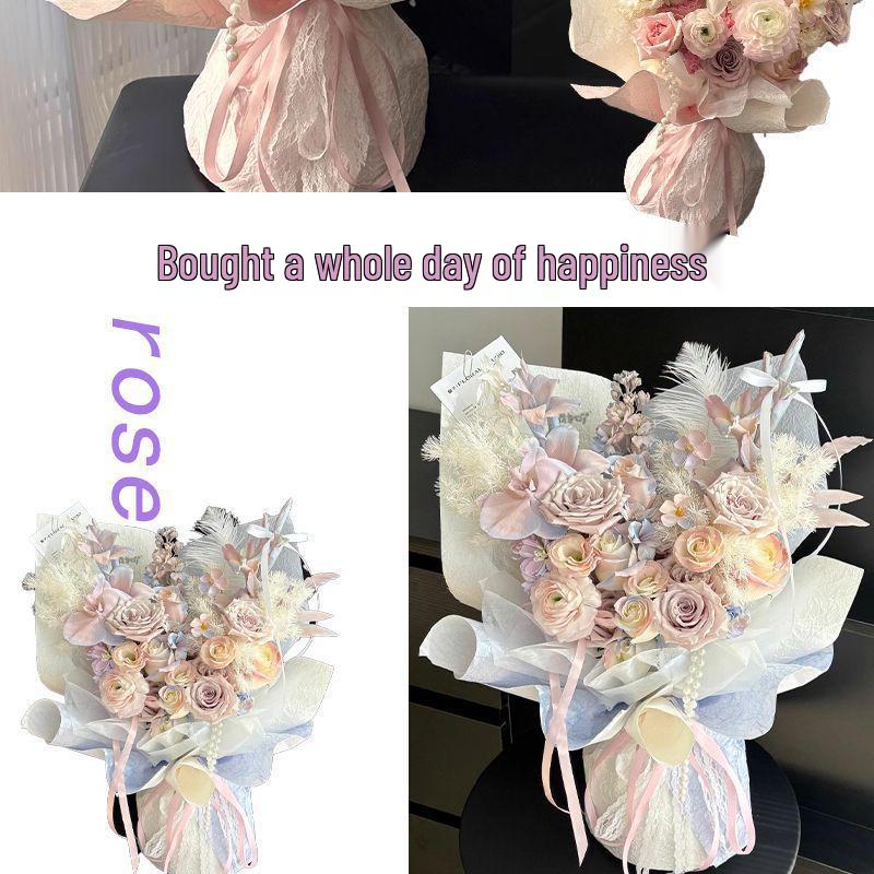 Premium Colored Rose Soap Bouquet for Romantic Occasions - Valentine's Day & Birthday Gift