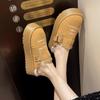 Fashion New Luxury Winter Women's Shoes Plush Fashion Retro Bean Shoes Cotton Women's Flat Sole Slippers Platform Women Boots