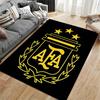 Golden Logo on Black Carpet suitable as a non-slip mat for the living room or bedroom sofa