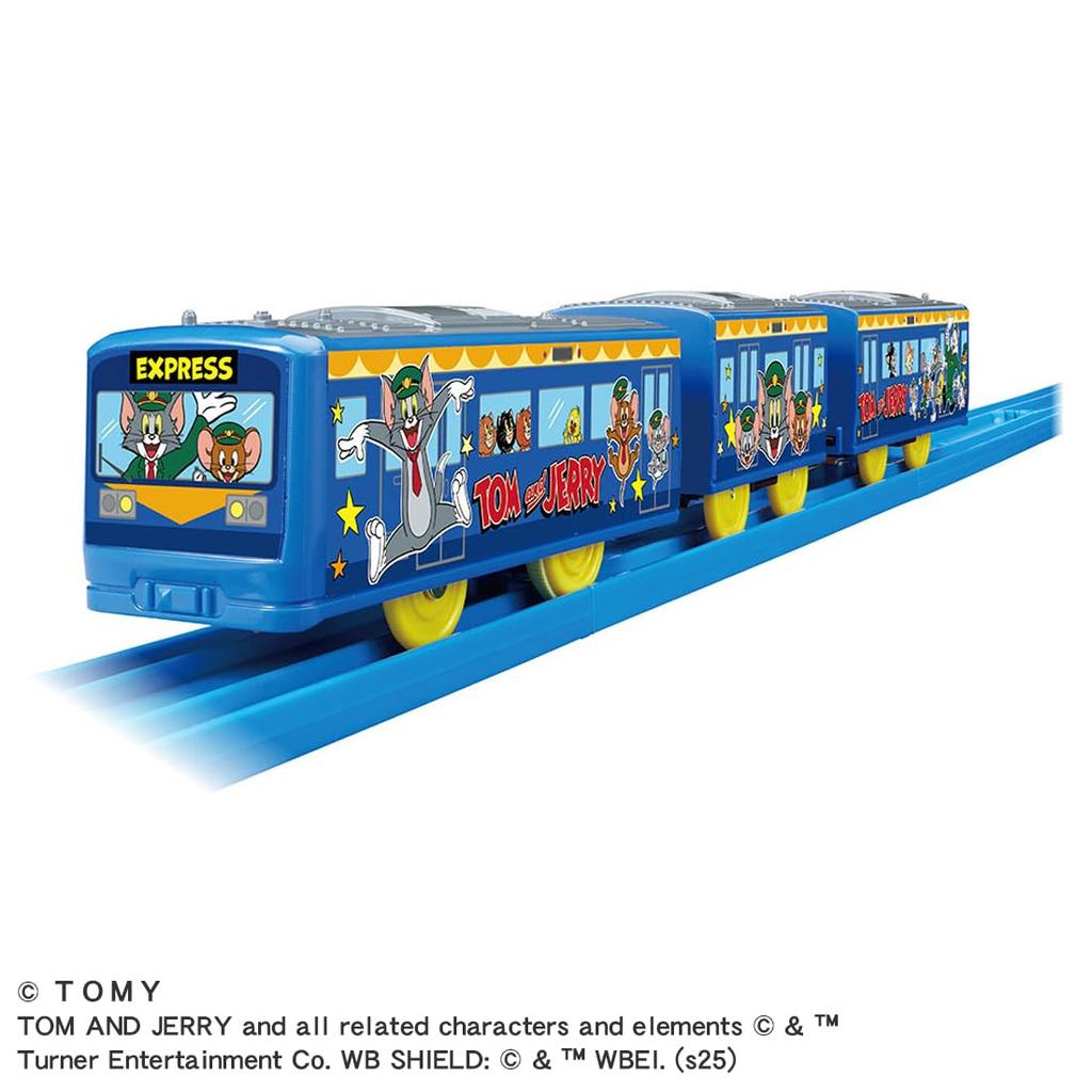 Takara Tomy Plarail Tom and Jerry Wrapping Toy for Ages 3 and Up Train,