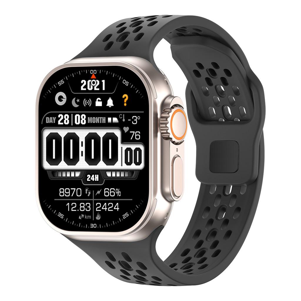 Silicone Band Heat dissipation Strap For Apple Watch 46mm 45mm 41mm 44mm 49mm 40mm 42mm Iwatch Series 11 10 9 8 7 6 SE 3 Ultra 3