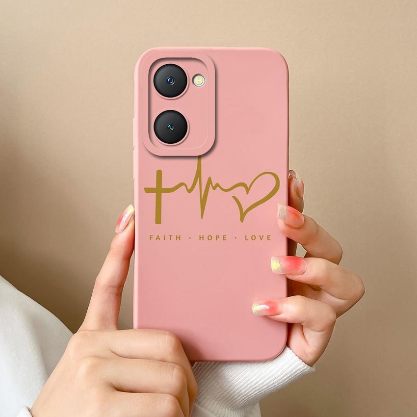 For Vivo Y03t Y02t Y18i Y18t iQOO U5x Z9 Lite Y400 Pro Phone Cover Fashion Love Pattern Soft Silicone Anti Slip Premium Protection Case For Vivo Shell