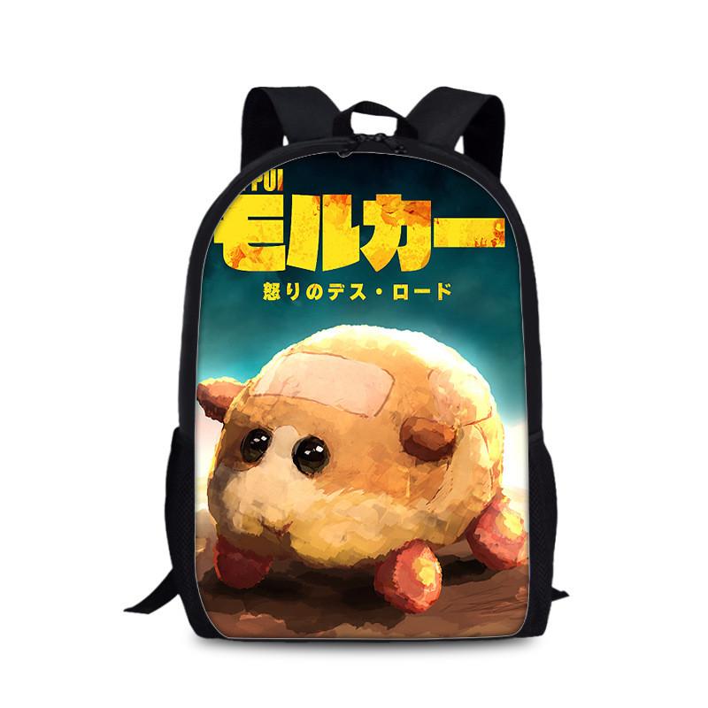 Tangalang Pui Pui Hamster Backpack For Kids With Nylon Material And Spacious Design