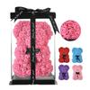 25cm Künstlicher Teddy-Rosenblütenbär mit Schachtel Romantisches Valentinstagsgeschenk Freundin Frauen Jubiläum Hochzeitsparty Zubehör