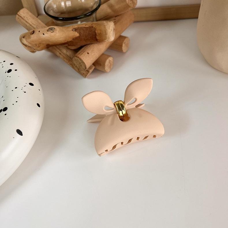 Large Frosted Brown Series Hair Clips Women Back Head Hairpin Korean Milk Coffee Shark Claw Clip Girls Hair Accessories