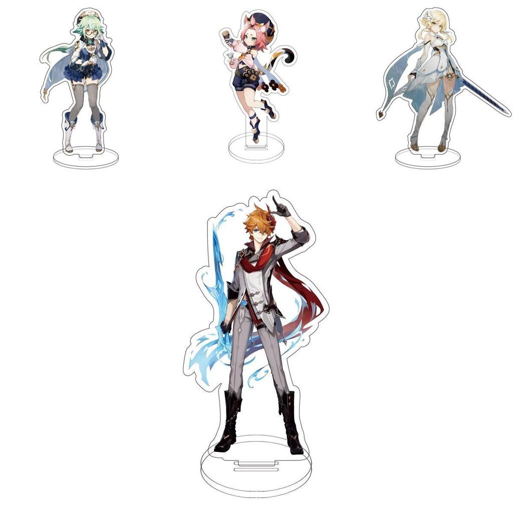 Genshin Impact Barbatos Keqing Barbara Hutao Acrylic Figure Stand Ideal For Decor