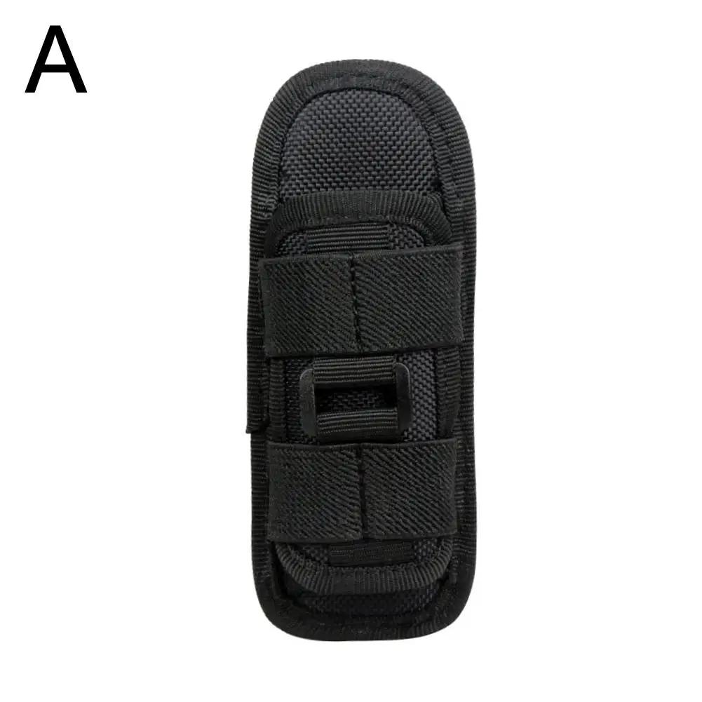 

Tactical Flashlight Pouch Holster Torch Carry Case 360 Case Clip With Belt Degree Holder Carabiner Rotatable Torch Clip Ree T1B5 чорний