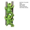 Lustige Frosch-Gartenstatue Niedliche 2 Frösche Kletterleiter Figur Harz Tier Skulptur Blumentopf Dekoration für Balkon Rasen Garten Regal Schreibtisch Dekor
