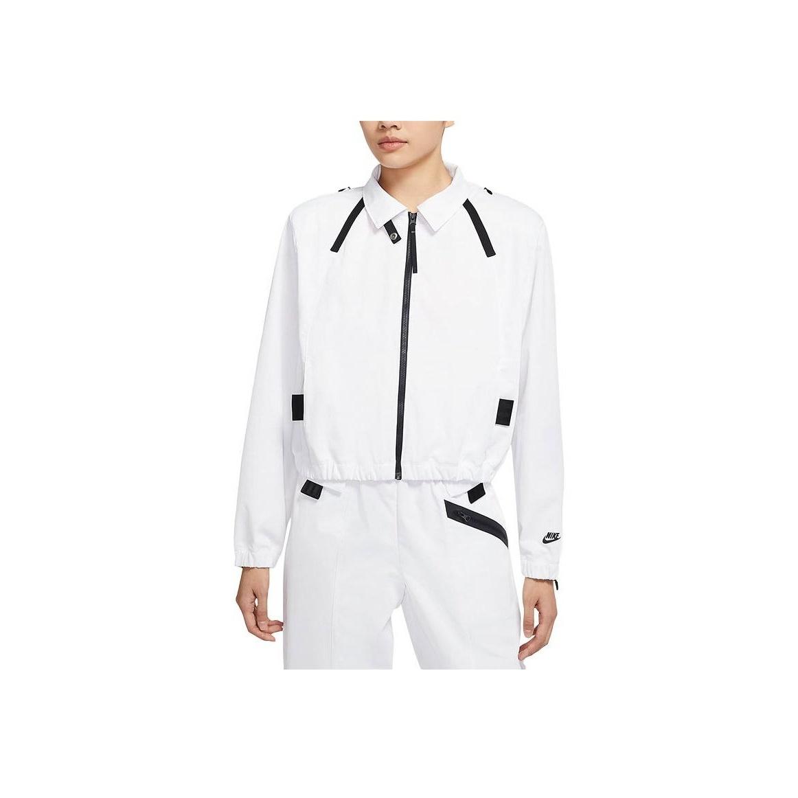 

Новая женская дышащая спортивная куртка на молнии Nike Sportswear белая DD4609-100 L